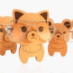 Soporte de gafas animales