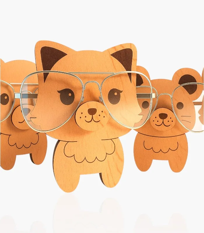 soporte gafas animales